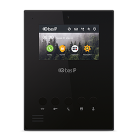 IP Відеодомофон — BAS-IP AU-04L White/Black Чорний