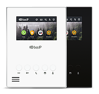 IP Відеодомофон BAS-IP AU-04L White/Black