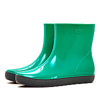 Женские резиновые ботинки (ботильоны, сапоги) Nordman Alida светло-зеленые с серой подошвой