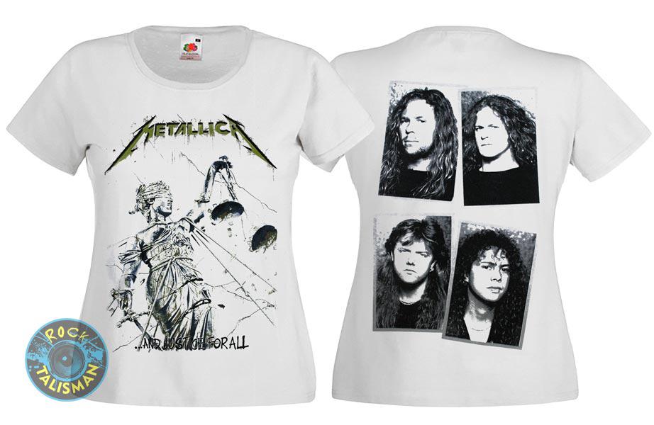 Футболка жіноча METALLICA And Justice For All біла