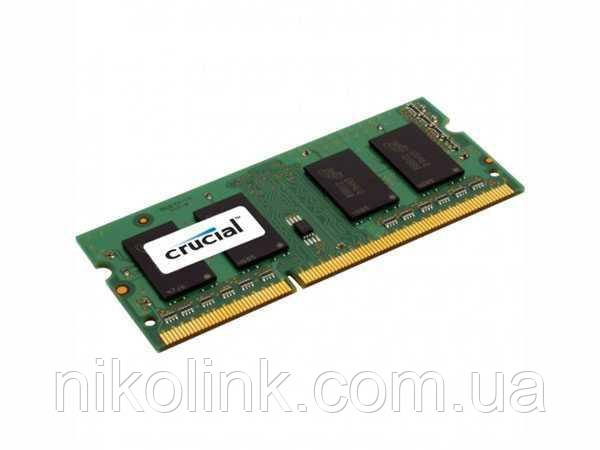 Память Crucial SODIMM DDR3 8GB PC3L-12800S (1600Mhz) (CT102464BF160B.)(8x2/1.35V), б/у