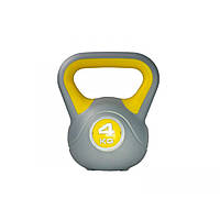 Гиря пластикова насипна LiveUp Plastic Kettel Bell, 4 кг