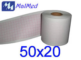 Папір 50Х20 для ЕКГ Heaco 80A, Heaco 100G, ECG-101G, Biomed BE100