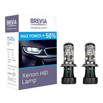Ксенонова лампа BREVIA Max Power +50% H4 5000K 85V 35W (2шт.) (Корея)