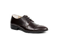 Кожаные коричневые туфли броги 43 размер