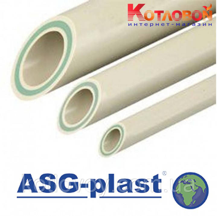 Труба поліпропіленова ПП-Р ASG-Plast Classic green pipe