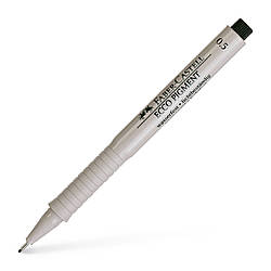 Ручка капілярна для графічних робіт Faber-Castell Ecco Pigment, діаметр 0,5 мм, колір чорний, 166599