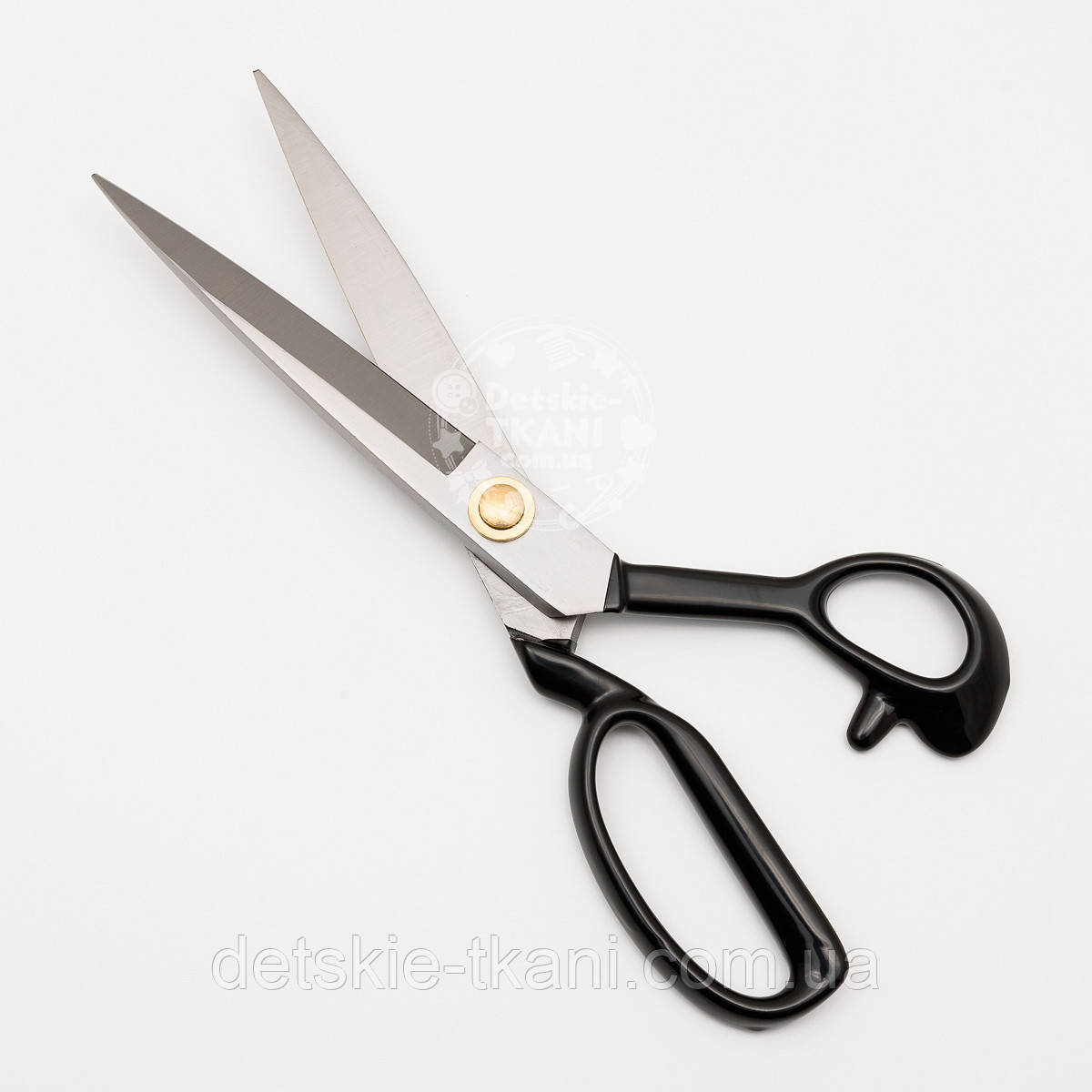 Ножиці закрійника 305 мм з металевими гумовими ручками, коване залізо, фото 1