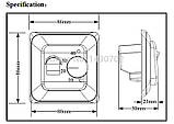 Терморегулятор для теплої підлоги RTC-70 16 A. 3,5 кВт., фото 5