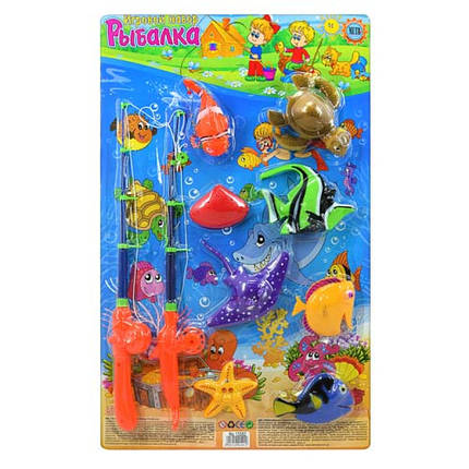 Рибалка, 2 вудки з магнітом, 8 морських мешканців, M0045U/R, фото 1