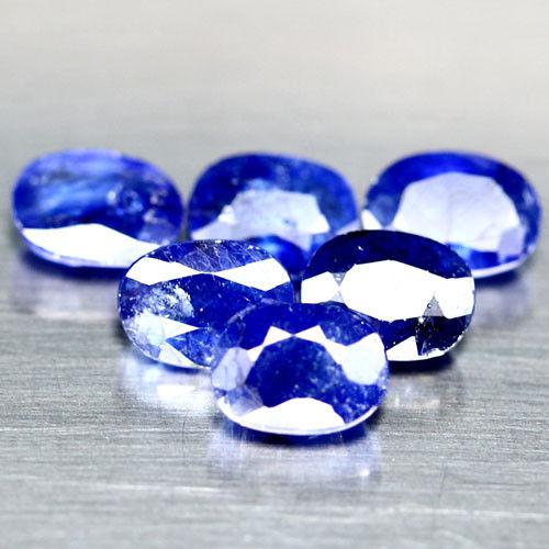 12.80 кт. Природний синій сапфір 6 штук у лоті , фото 1