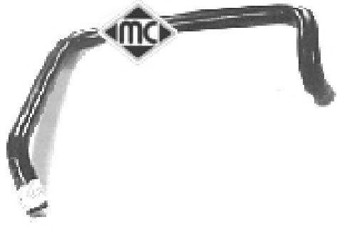 Патрубок радіатора Peugeot 306/Citroen Zx 1.9TD (94-)  (08314) Metalcaucho