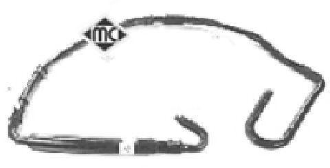 Патрубок радіатора Citroen Zx/Peugeot 306 1.9TD (92-) (08321) Metalcaucho