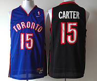 Вишивка чорно-синя майка Carter № 15 Вінс Картер команда Toronto Raptors NBA
