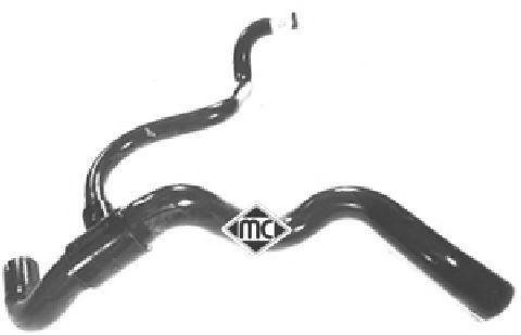 Патрубок радіатора Renault Megane (96-) (08448) Metalcaucho