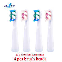 Seago SG-507/551/949 White Насадки для звуковой электрической зубной щетки, 5 штук, фото 4