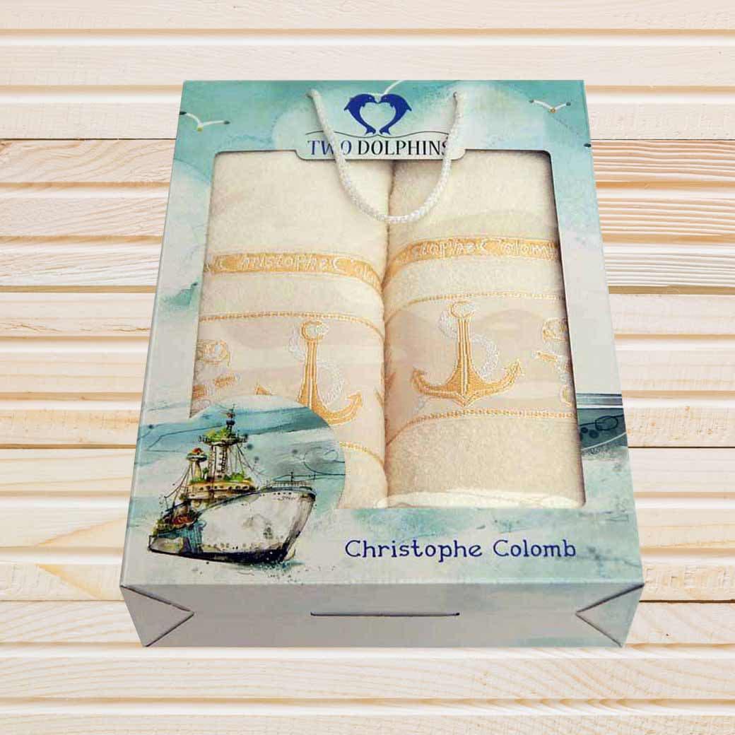 Набір рушників Two Dolphins bukle 2-ка (л + б) colomb 2