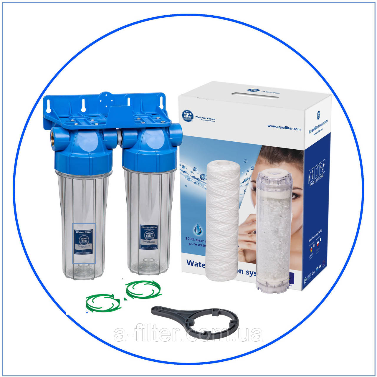 Лінійна система пом'якшення води FHPRCL34-B1-TWIN, фото 1