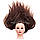 Навчальна голова 20% натурального волосся, довжина 65-70 см, колір коричневий, фото 7