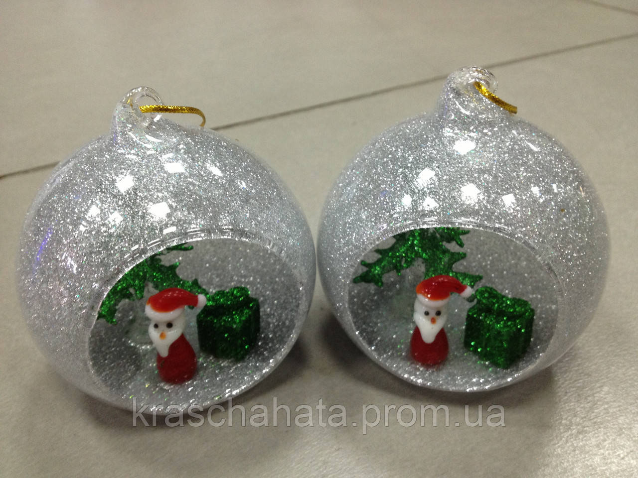Шар новогодний, 8,5 см, декоративное стекло, сувенир новогодний, Днепропетровск - фото 3 - id-p60356593