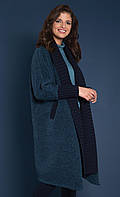 Стильное женское пальто изумрудного цвета. Модель Orika Zaps. Коллекция осень-зима