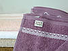 Махровий рушник для обличчя "DANTE" 50х90 см, (100% бавовна Туреччина) Фіолетовий, фото 3