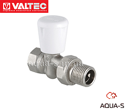 Клапан радіаторний Valtec DN 1/2" компактний прямий (Італія) VT.018.N.04