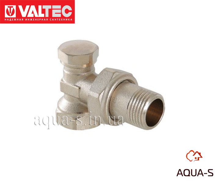 Клапан настроювальний Valtec DN 1/2" кутовий (для зворотного трубопроводу) VT.019.N.04, фото 1