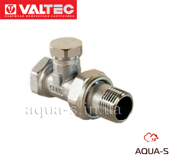 Клапан настроювальний Valtec DN 3/4" прямий (для зворотного трубопроводу) VT.020.N.05, фото 1
