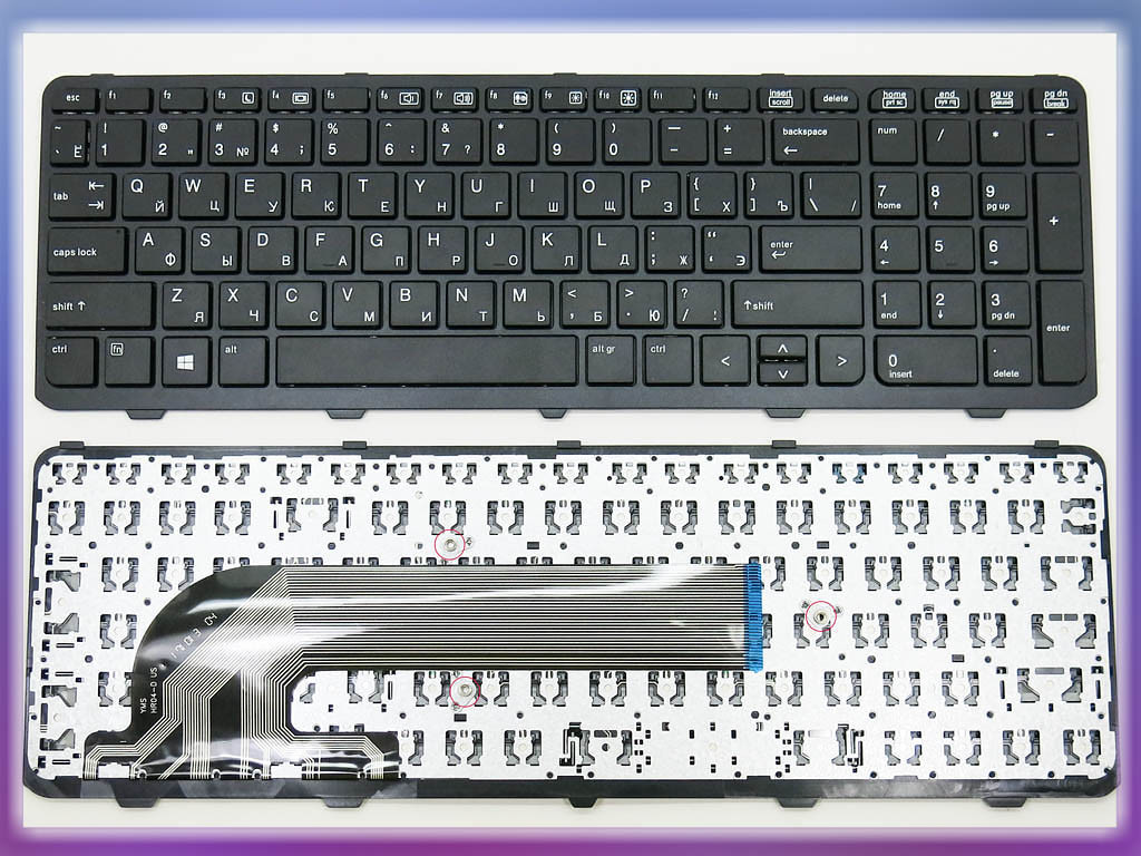 Клавіатура для HP ProBook 450 G0, G1 G2, 455 G0 G1 G2, 470 G0 G1 G2 ( RU Black з рамкою).