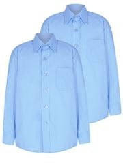 Шкільна блакитна сорочка на хлопчика George 122-128 см