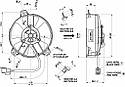 Вентилятор Spal 12V, штовхаючий, VA37-A101-46S, фото 3