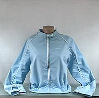 Куртка вітровка жіноча Madoc блакитна блискавки