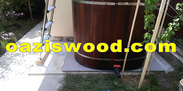 Купель полипропиленовая овальная зашитая термоясенем. Купель полипропиленовая овальная зашитая термоясенем.