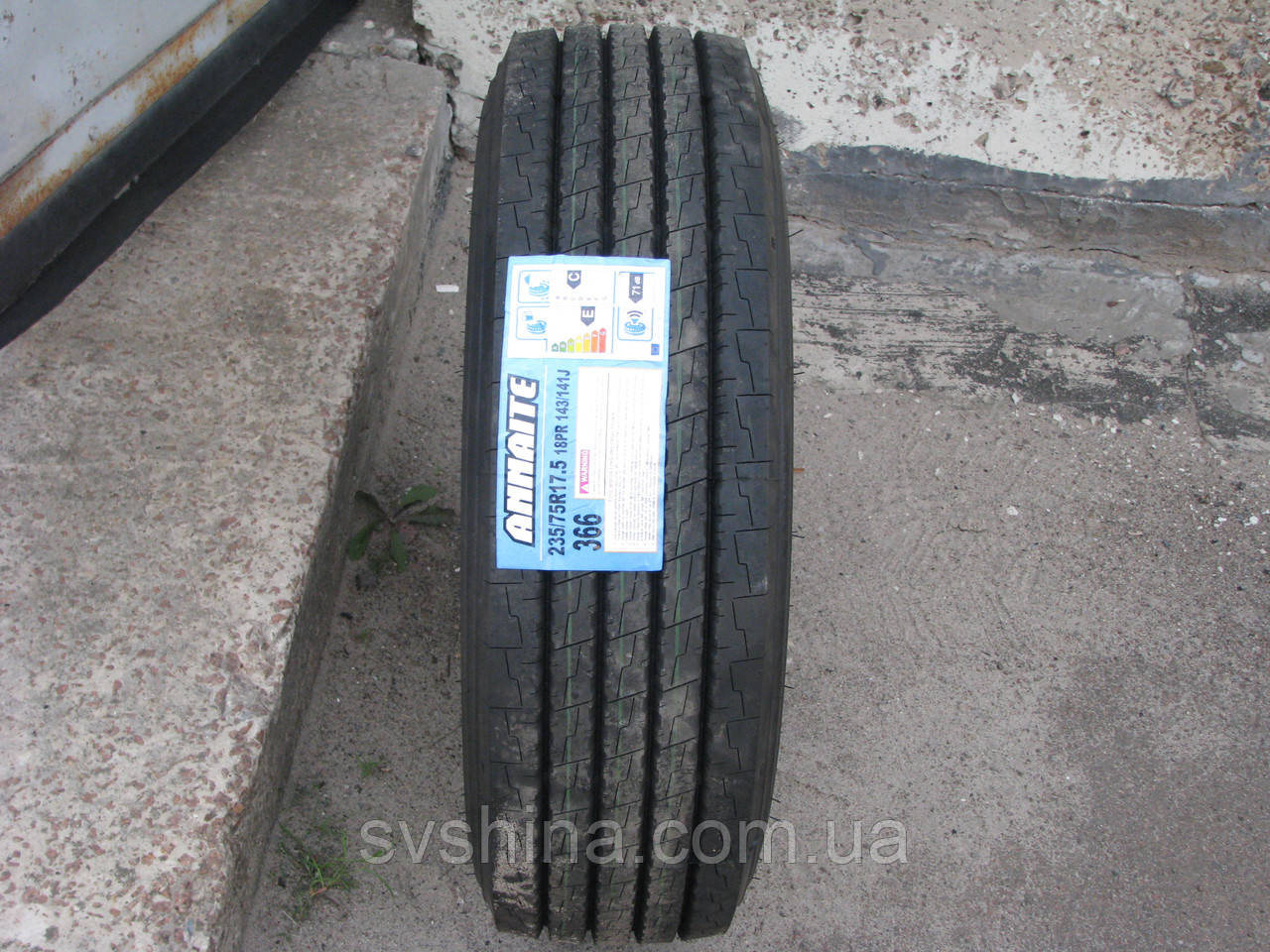 Всесезонна вантажна шина на кермову вісь 235/75R17.5 ANNAITE 366 143/141J, гума для вантажівок кермова