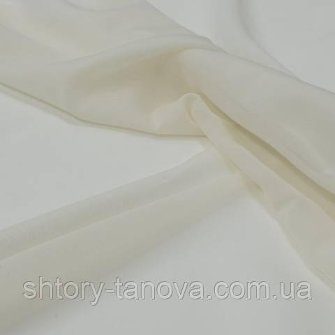 Тюль батист з обважнювачем, кремовий, фото 1