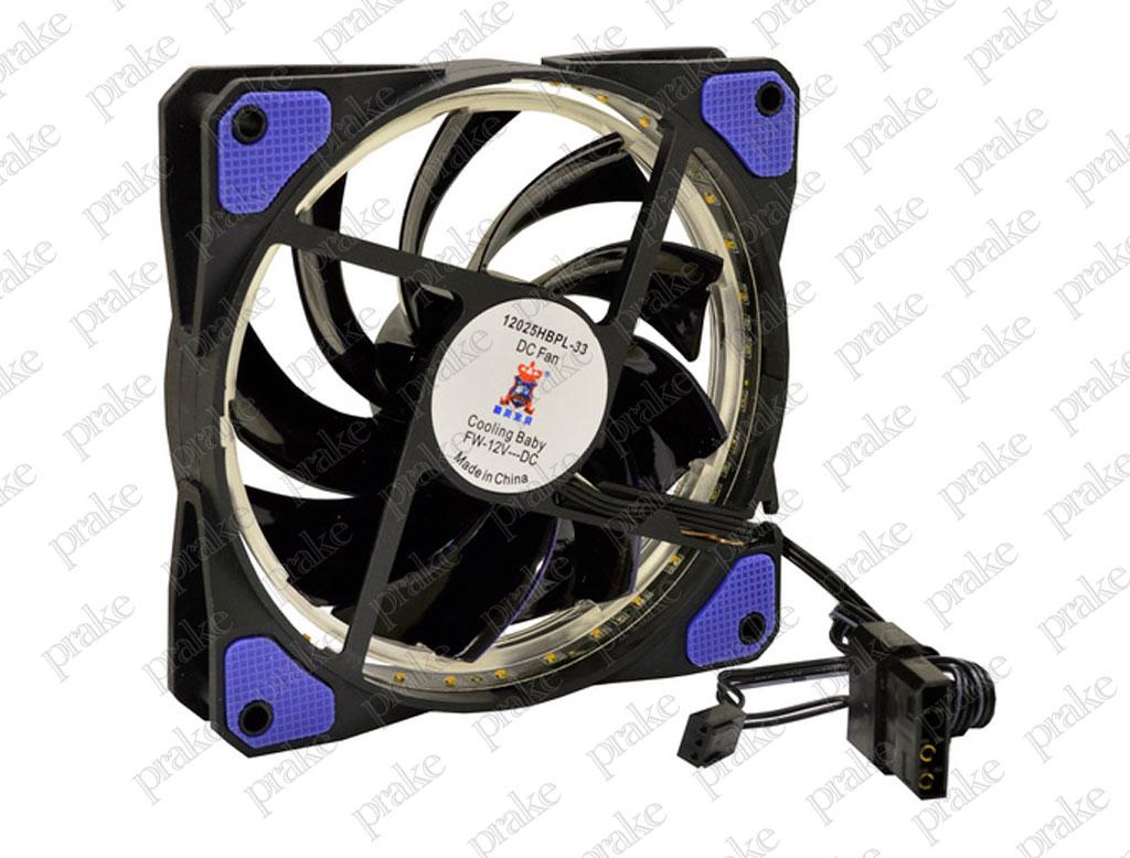 Вентилятор (кулер) для корпуса Cooling Baby 120мм LED Purple 12025HBPL-33 - фото 3 - id-p746535177