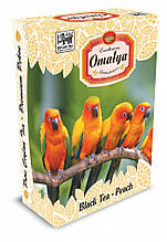 Чорний чай Omalya в картонній пачці - Персик 100 гр