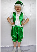 Карнавальный костюм Гном для мальчика из атласа и меха на 3-6 лет