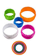 Вирубка пластикова Круги набір із 5 форм