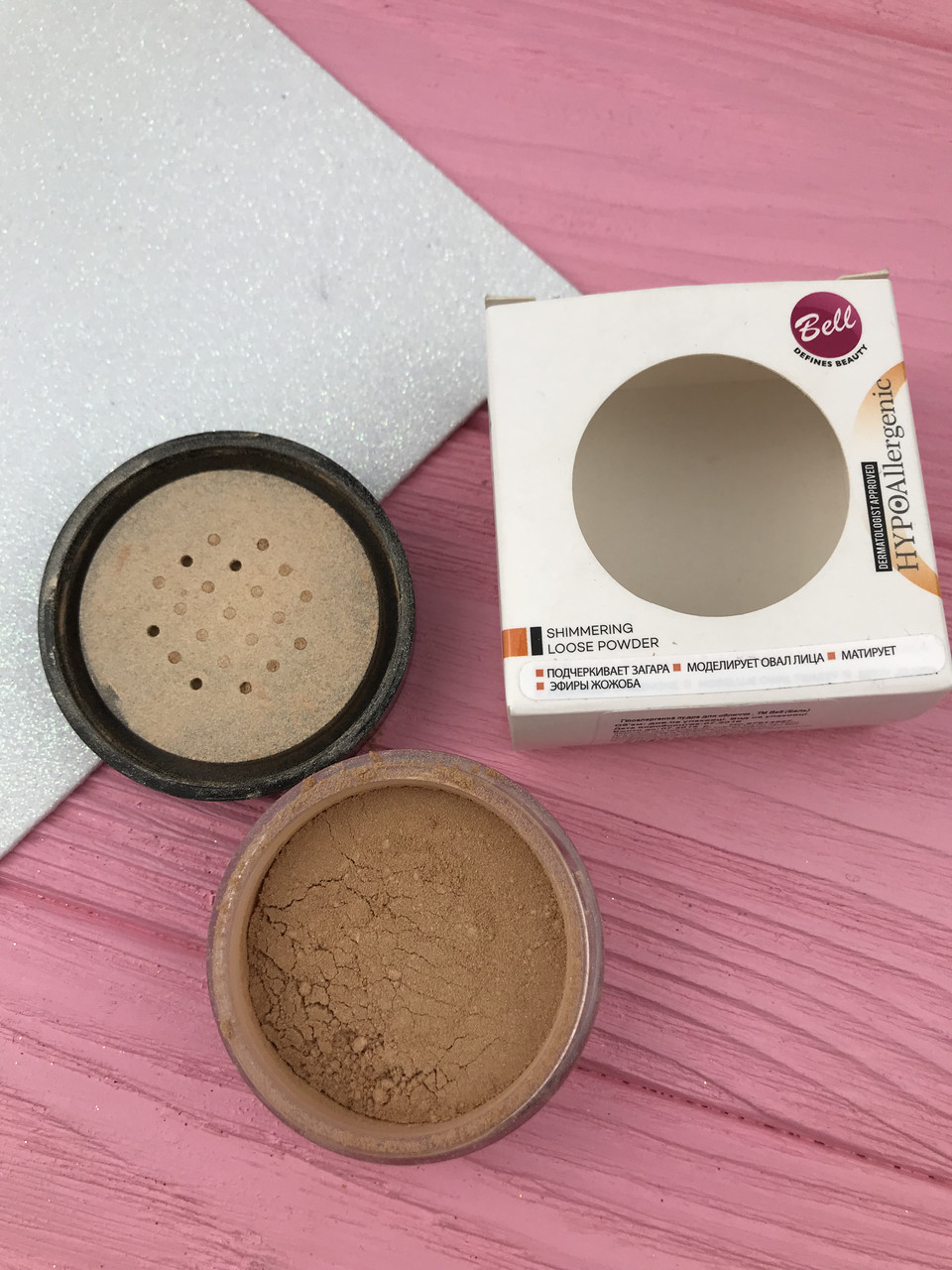 Bell HypoAllergenic Shimmering Loose Powder Пудра бронзатор гіпоалергенна з ефектом сяйва Уцінка