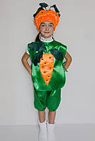Карнавальный костюм Морковь №1 для девочки 3-6 лет