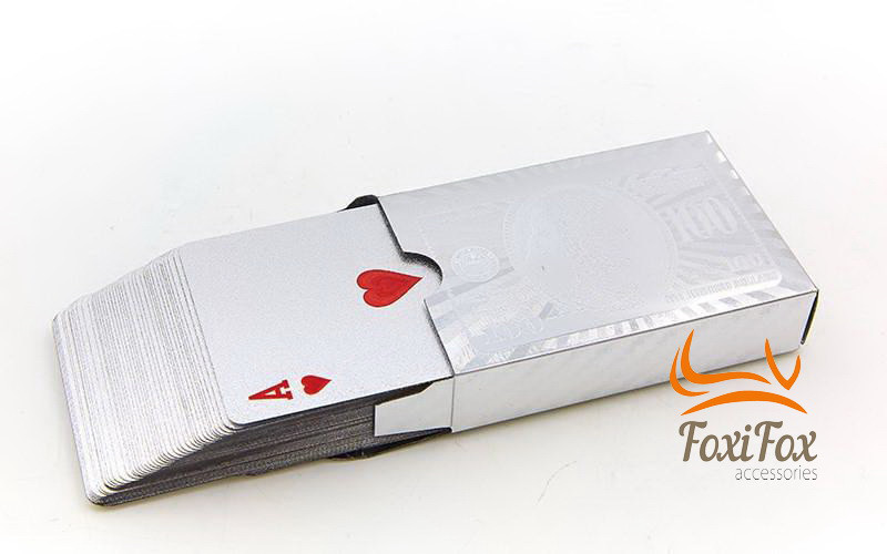 Пластикові гральні картки Silver 54 шт.