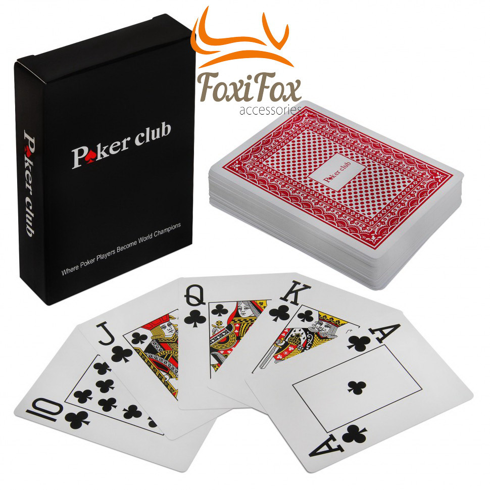 Покерні картки пластикові Poker Club 54 шт.