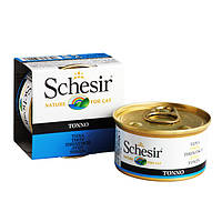 Schesir Tuna вологий корм тунець в желе, банку 85 г