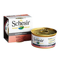 Schesir Salmon Natural Style вологий корм лосось у власному соку, банку 85 г