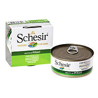 Schesir Chicken Fillet вологий корм філе куряче в желе, банку 150 г