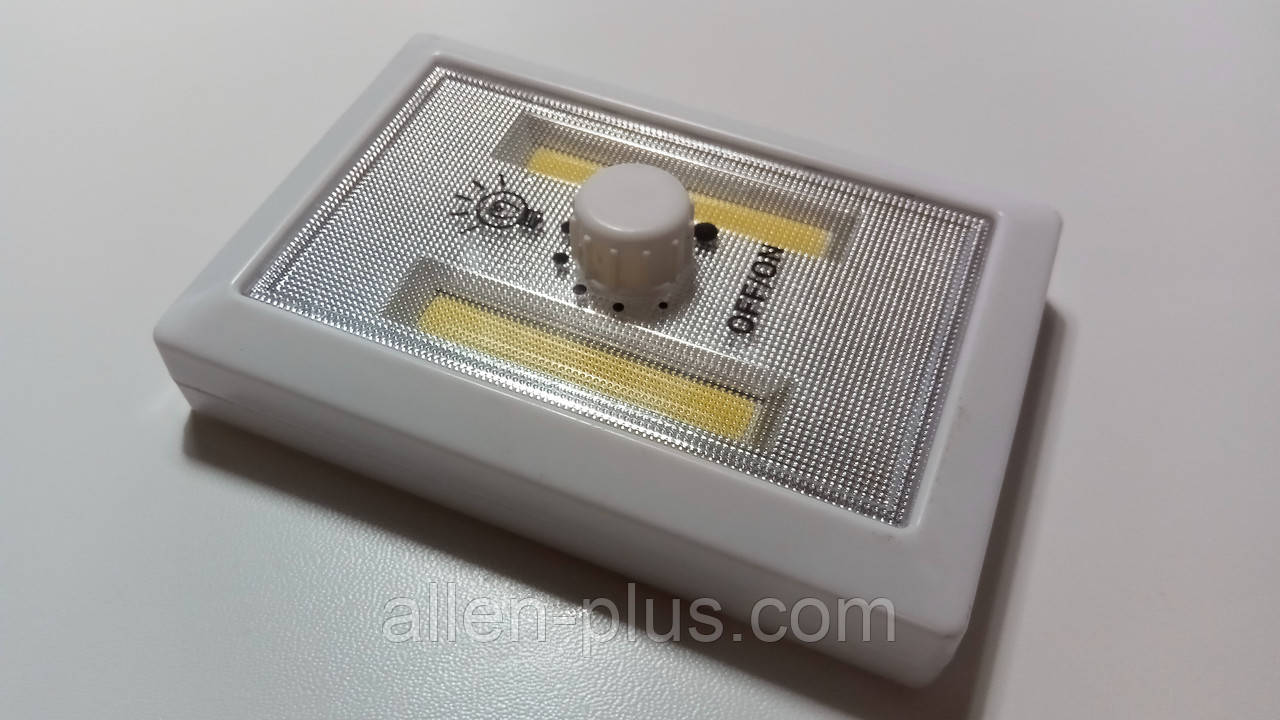Підсвітка універсальна світлодіодна LUXEL NLB-01W (Ночник), диммер, COB 3 W, 3хААА