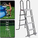 Сходи Intex 28076 для басейну 122 см з майданчиком, фото 3