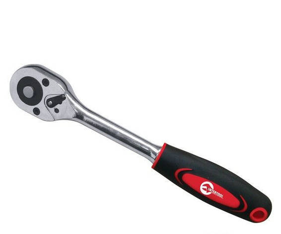 Рукоятка з храповим механізмом (трещітка) 3/8" 45 зубців INTERTOOL HT-2118, фото 1